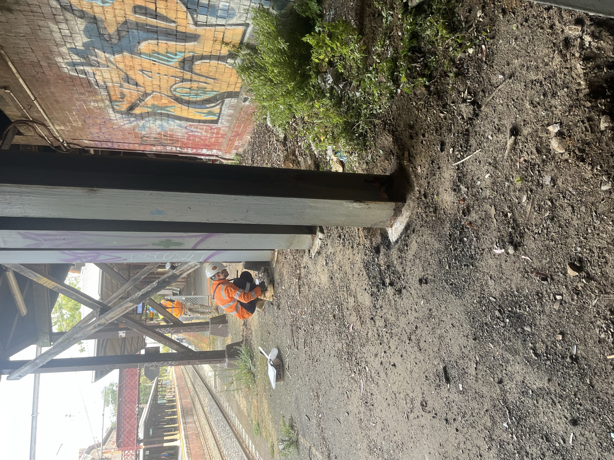 Platform structural metalwork